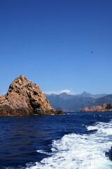 Naklejka premium Corse: Porto et Calanches de Piana (Croisière)