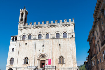 Fototapeta na wymiar square Grande in the center of the town of Gubbio