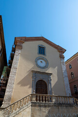 Fototapeta na wymiar church in course garibaldi in the town of Gubbio