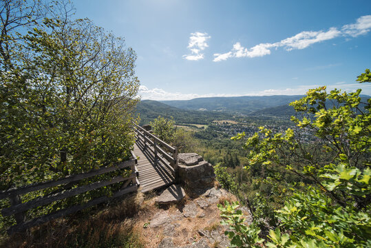 view to baden baden in southern germany from battertrocks.