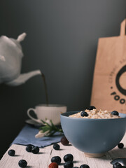 oatmeal with coffee