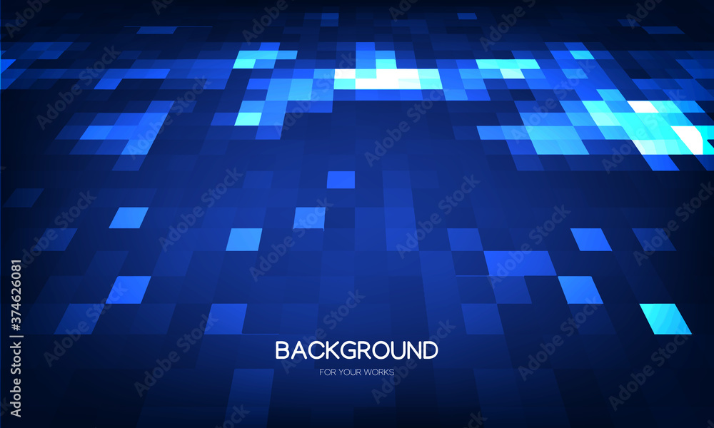 Poster blue abstract background. futuristic and technology concept. for use in all types of design work. ve