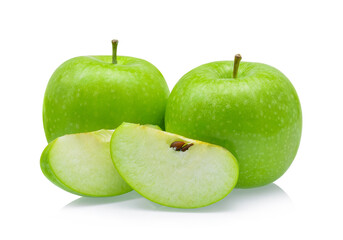 Green apple isolated on white background