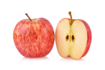 Gala apples isolate on white background