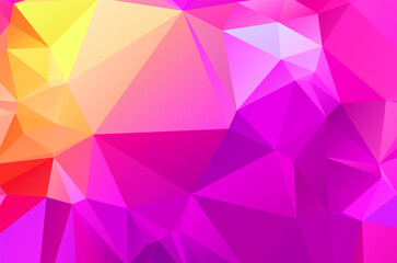 Dark Pink vector template with circles. Blurred bubbles on abstract background