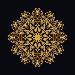 Mandalas with black and white for coloring books. Decorative round ornaments.	
