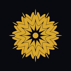 Mandalas with black and white for coloring books. Decorative round ornaments.	
