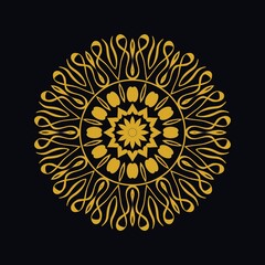 Mandalas with black and white for coloring books. Decorative round ornaments.	
