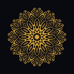 Mandalas with black and white for coloring books. Decorative round ornaments.	
