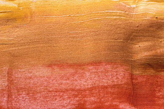 Set of cosmetic samples strokes, broze, metallic background texture
