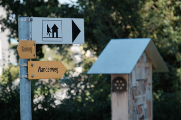 Obraz premium Beschilderung_Jugendherberge