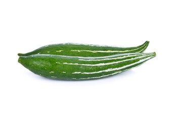 snake gourd on white background
