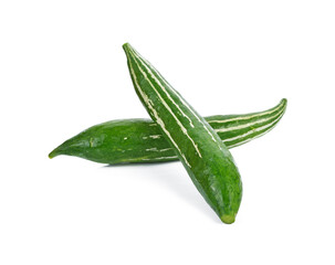 snake gourd on white background