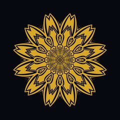 Mandalas with black and white for coloring books. Decorative round ornaments.	
