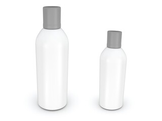 3d bottle mockup on white background