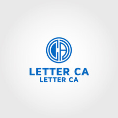 Letter CA Vector logo design template idea and inspiration