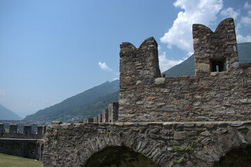 Castlegrande in Bellinzona in der Schweiz 30.7.2020