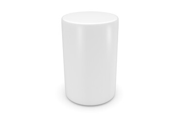 3d cylinder on white background