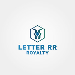 initial rr Vector logo design template inspiration