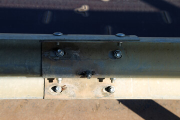 prefabricated metal structure with bolts
