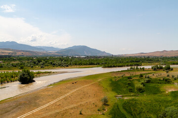 View of the Mtkvari River in Uplistsikhe