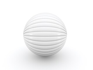 3D sphere on white background