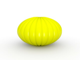 3D sphere on white background