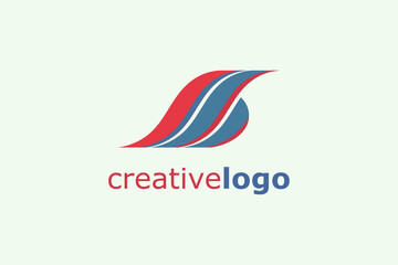 Vector Logo Wave or fire forming a  birds with initials"b" or "G" or "sb" or "ib". Usable for general business logos.