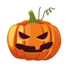 Halloween pumpkin cartoon vector design