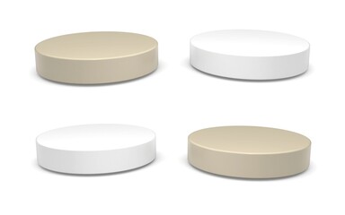 3D pill on white background