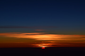 sunset over the sea