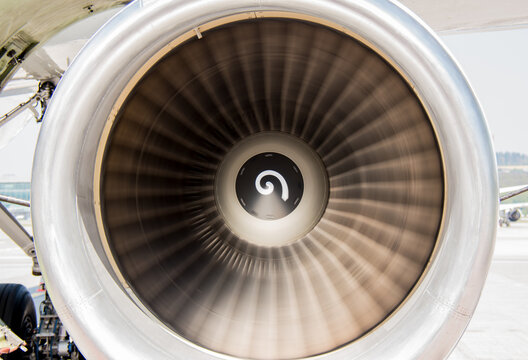 jet engine close up