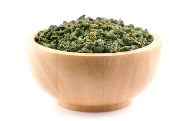 Oolong tea an isolated on white background