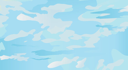 blue sky with clouds, abstract vector background