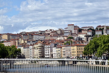 Obraz premium Wohnen an der Saone in Lyon