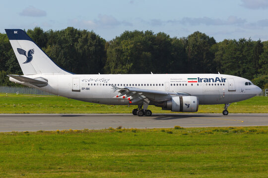 Iran Air Airbus A310 Airplane At Hamburg Airport