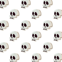 Isolated skull background vector design