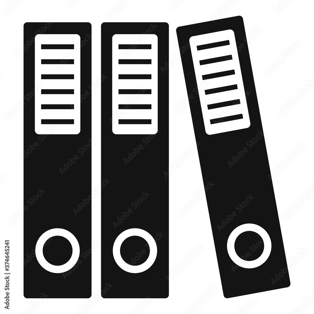 Poster audit folder icon. simple illustration of audit folder vector icon for web design isolated on white 