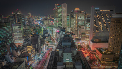 Naklejka premium 大阪駅前第三ビル展望台から