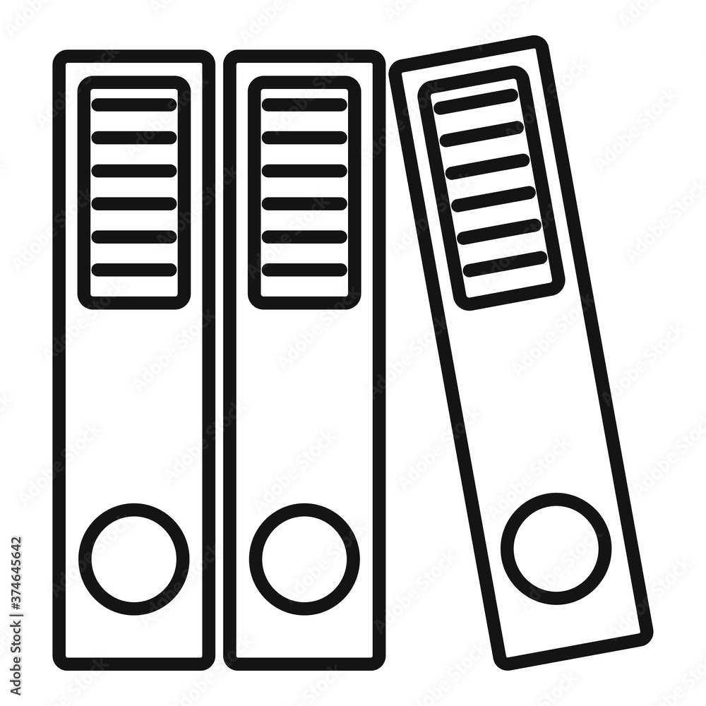 Poster audit folder icon. outline audit folder vector icon for web design isolated on white background
