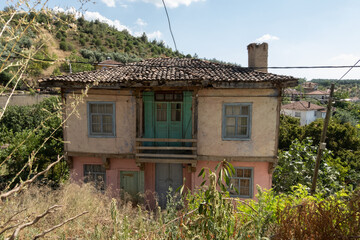 Fototapeta na wymiar old village houses in the village of Tacir, Turkey
