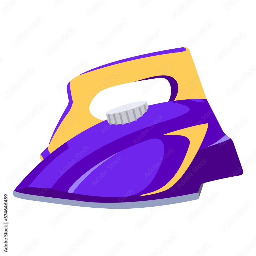 Poster smoothing flatiron icon. cartoon of smoothing flatiron vector icon for web design isolated on white 