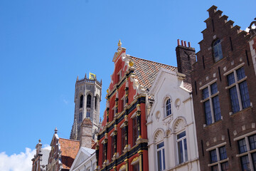 Fototapeta na wymiar Façades de Bruges