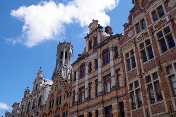 Fototapeta na wymiar Aperçu de la ville de Bruges