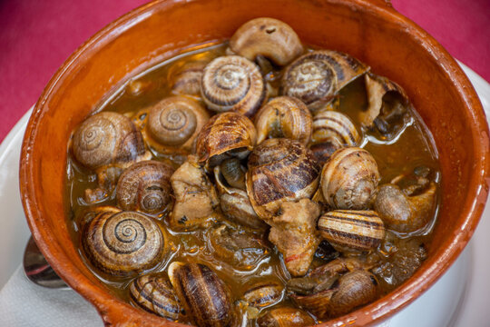 Mallorquin snails at a local restaurant in Mallorca