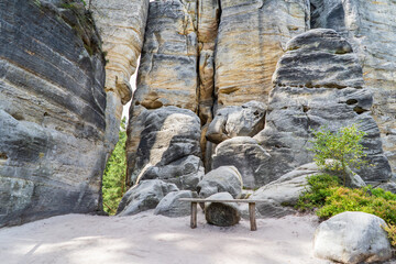 Adršpach-Teplice Rocks in northeastern Bohemia, Czech Republic.