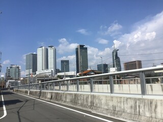 Obraz na płótnie Canvas Skyscrapers around Nagoya Station in Aichi
