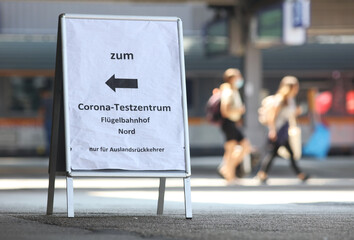 Corona-Testzentrum München Hbf Teststation Bahnhof