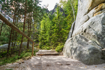 Adršpach-Teplice Rocks in northeastern Bohemia, Czech Republic.