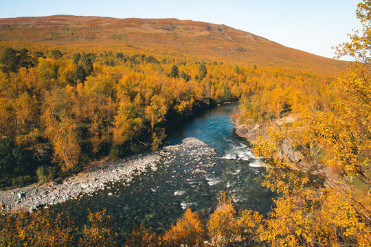 autumn in the mountains at Abisko